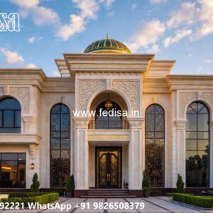 Classic Villa Design with Elegant Staircase Ideas No-10219