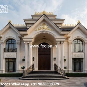 Classic Villa Design with Stylish Marble Flooring No-10232