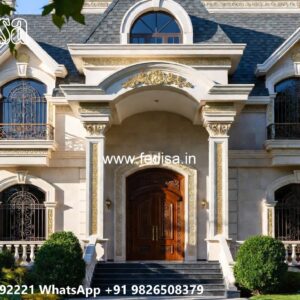 Luxury Classic Villa Design with Elegant Hall Ideas No-10235