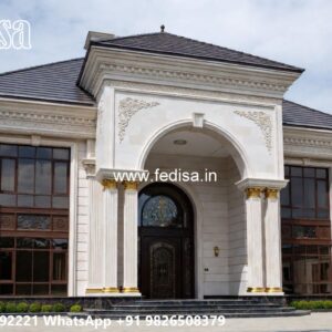 Classic Villa Design with Elegant Home Entrance No-10249