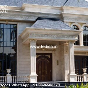 Classic Villa Design with Decorative Iron Railings No-10256