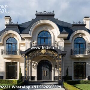Classic Villa Design with Decorative Wooden Details No-10268