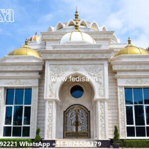 Classic Villa Design with Beautiful Balcony Railings No-10273