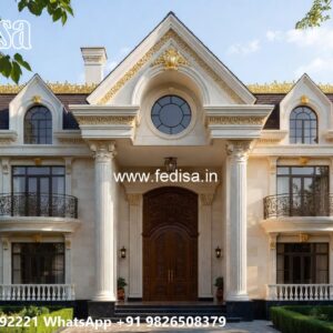 Classic Villa Design with Decorative Architectural Features No-10303