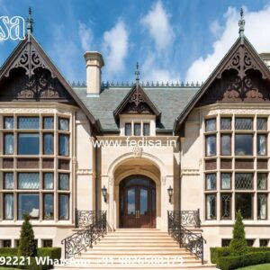 Classic Villa Design with Decorative Exterior Features No-10337