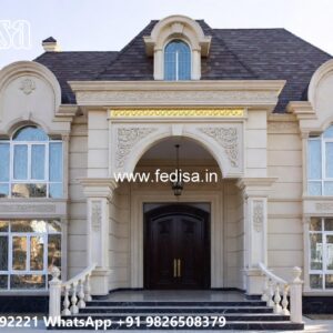 Classic House Design with Elegant Balcony Concepts No-10514