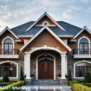 Elegant Classic House Design with Rich Architecture No-10570