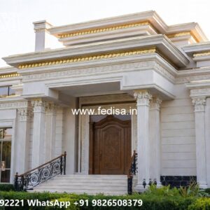 Classic House Design with Beautiful Garden Decor No-10594