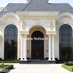 Classic House Design with Elegant Exterior Lighting No-10599