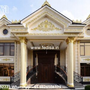 Classic House Design with Decorative Entry Door Ideas No-10617