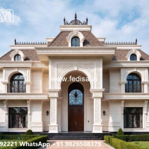 Classic House Design with Luxury Exterior Landscaping No-10631