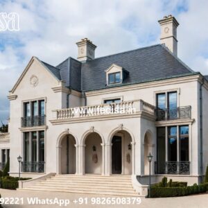 Classic House Design with Beautiful Exterior Gardens No-10639