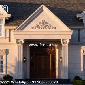 Classic Villa Design with Grand Front Elevation No-10658