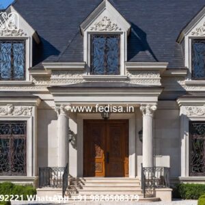 Elegant Classic Villa Design with Grand Entrance No-10678