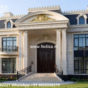 Classic Villa Design with Beautiful Roof Architecture No-10679