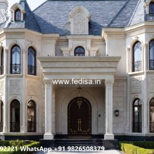 Classic Villa Design with Decorative Iron Railings No-10706
