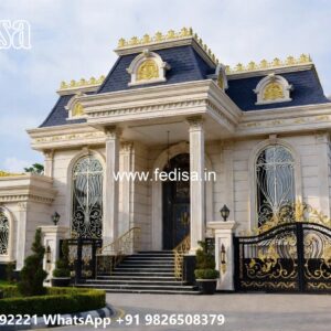 Classic Villa Design with Decorative Wooden Details No-10718