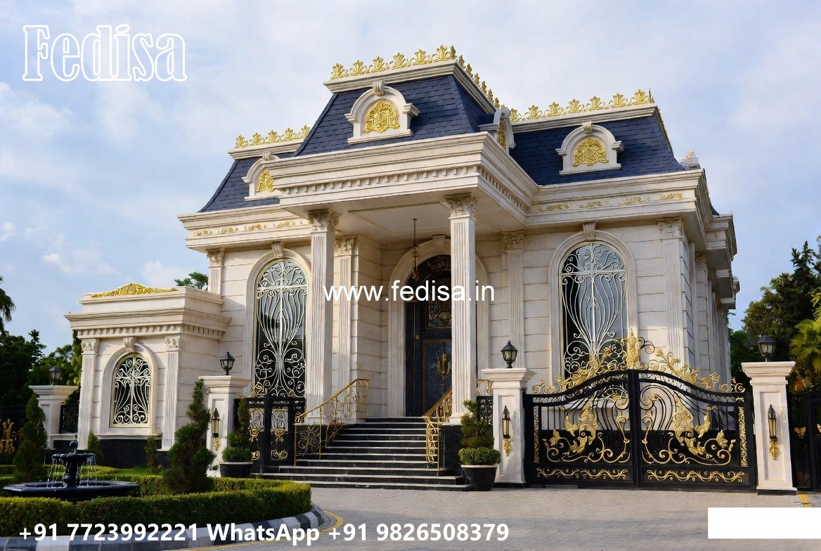 Classic Villa Design with Decorative Wooden Details No-10718