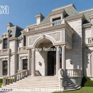 Classic Villa Design with Decorative Exterior Features No-10787