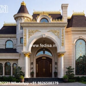 Beautiful Luxury House Design with Modern Roofing No-10835