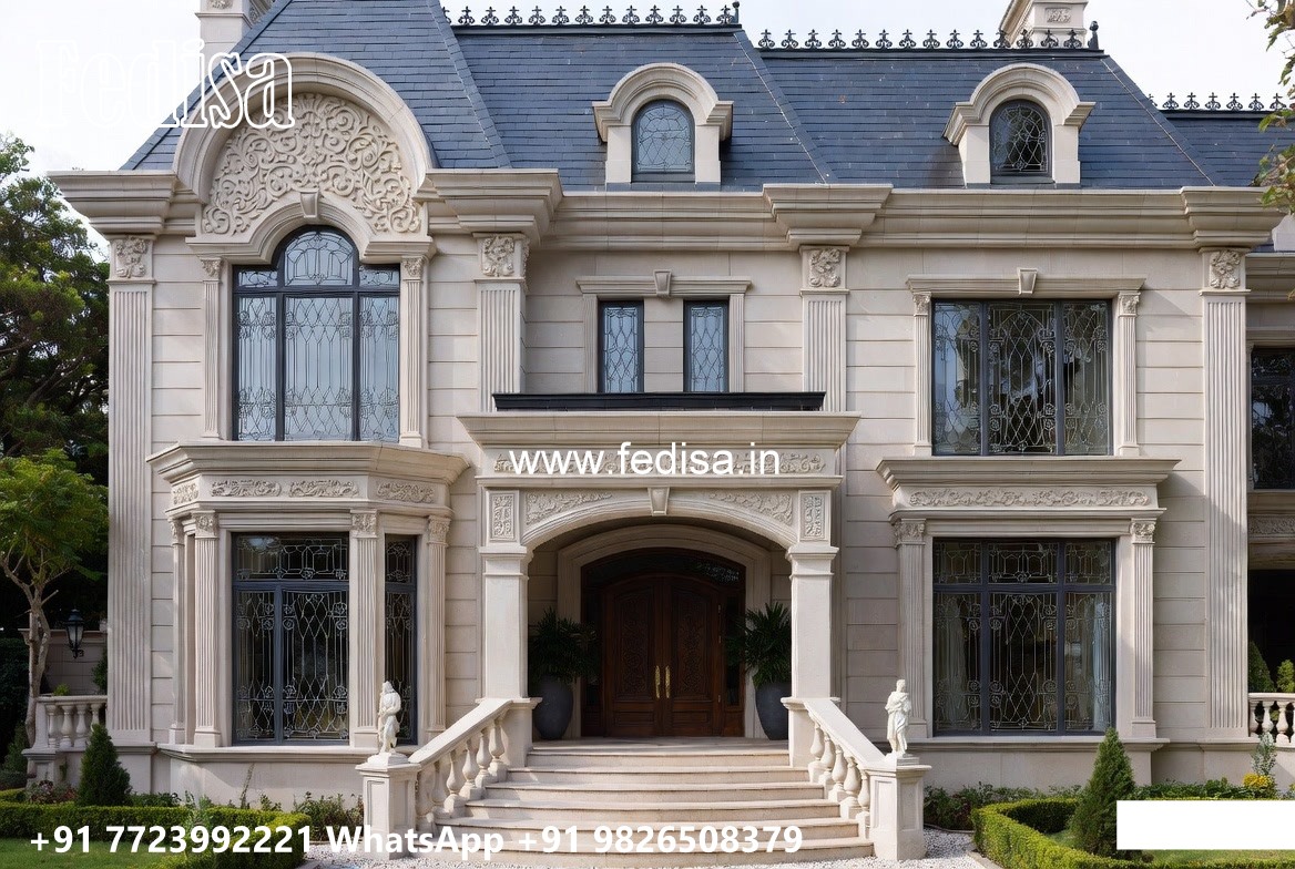 Classic House Design with Beautiful Garden Landscape No-10971