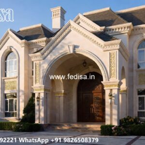 Classic House Design with Decorative Pillar Concepts No-10973