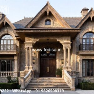 Elegant Classic House Design with Rich Architecture No-11020