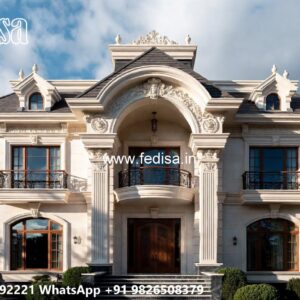 Classic House Design with Elegant Hall Interior No-11052