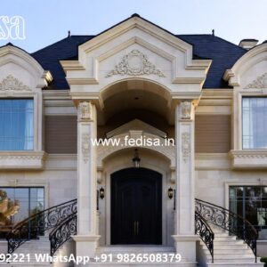 Classic House Design with Rich Marble Decor No-11056