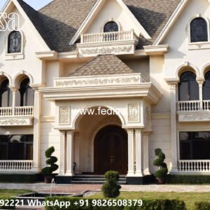 Classic House Design with Decorative Pillar Beauty No-11079