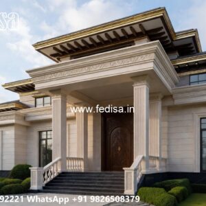 Classic House Design with Grand Living Room Concepts No-11085