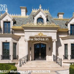 Classic Villa Design with Grand Front Elevation No-11108