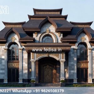 Classic Villa Design with Elegant Dining Room Decor No-11131