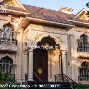 Classic Villa Design with Stylish Marble Flooring No-11132