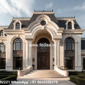 Classic Villa Design with Elegant Garden Concepts No-11162