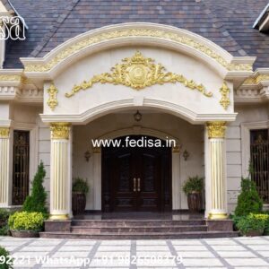 Luxury Classic Villa Design with Rich Marble Decor No-11163