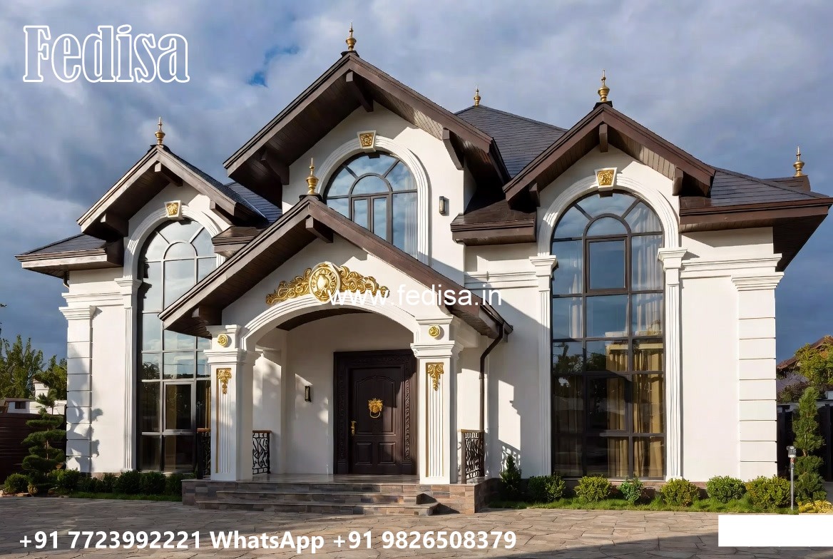 Classic Villa Design with Grand Staircase Inspiration No-11188