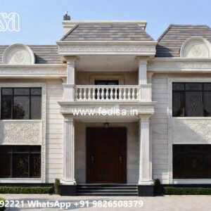 Classic Villa Design with Elegant Front Elevation No-11191
