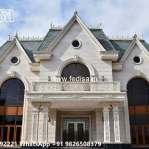 Classic Villa Design with Elegant Decorative Pillars No-11209