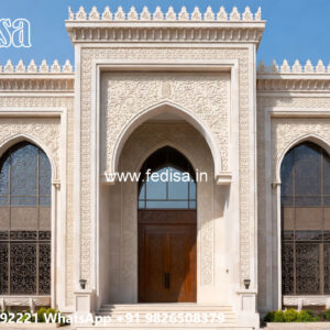 Luxury House Design with Grand Entrance Door Ideas No-11364