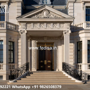 Classic House Design with Decorative Pillar Concepts No-11423