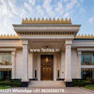 Classic House Design with Stylish Marble Flooring No-11457