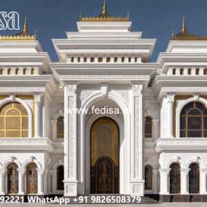 Classic House Design with Elegant Outdoor Lighting No-11464