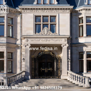 Classic House Design with Royal Decorative Details No-11476