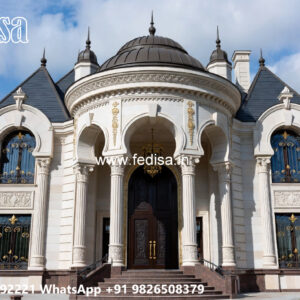 Classic House Design with Beautiful Garden Decor No-11494