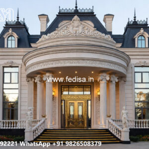 Classic House Design with Decorative Entry Door Ideas No-11517
