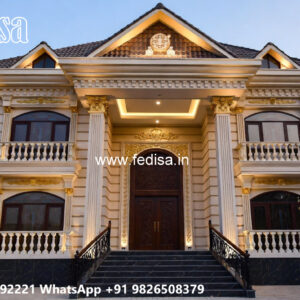 Classic House Design with Luxury Exterior Landscaping No-11531