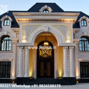 Classic House Design with Traditional Decorative Details No-11548