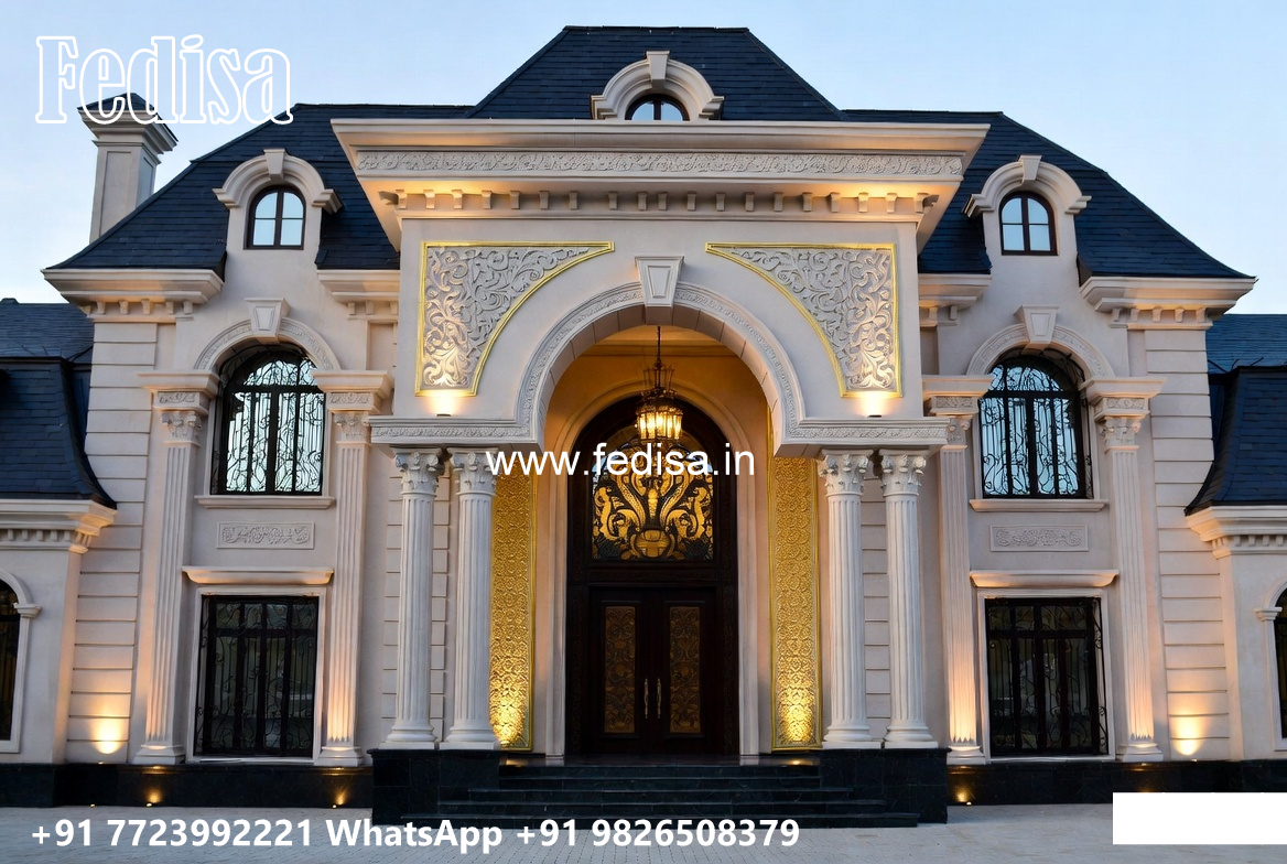 Classic House Design with Traditional Decorative Details No-11548
