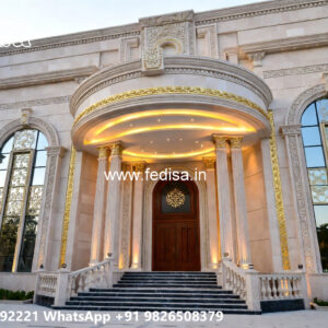 Classic Villa Design with Grand Front Elevation No-11558